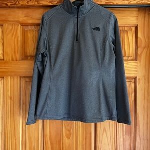 North Face Gray Half Zip